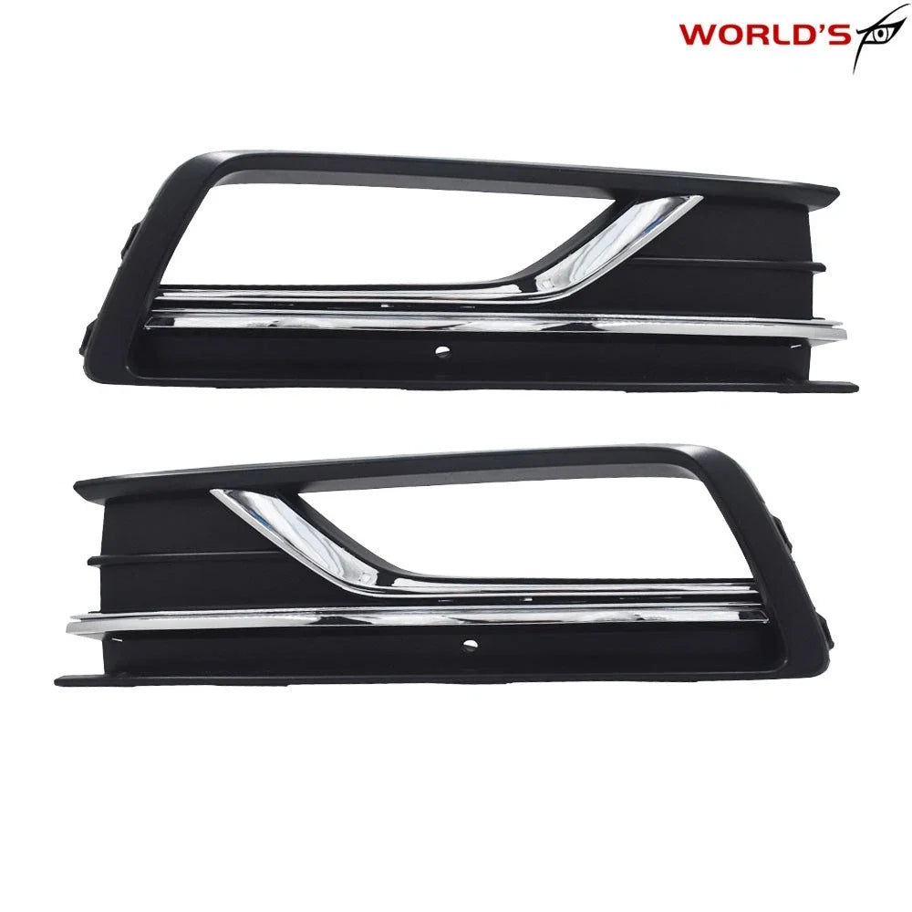 Set of 2 Front Bumper Fog Light Covers for VW Passat (2016–2019) Black