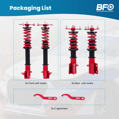BFO Coilover Kit for Dodge Neon SRT-4 (2003-2005) Height Adjustable