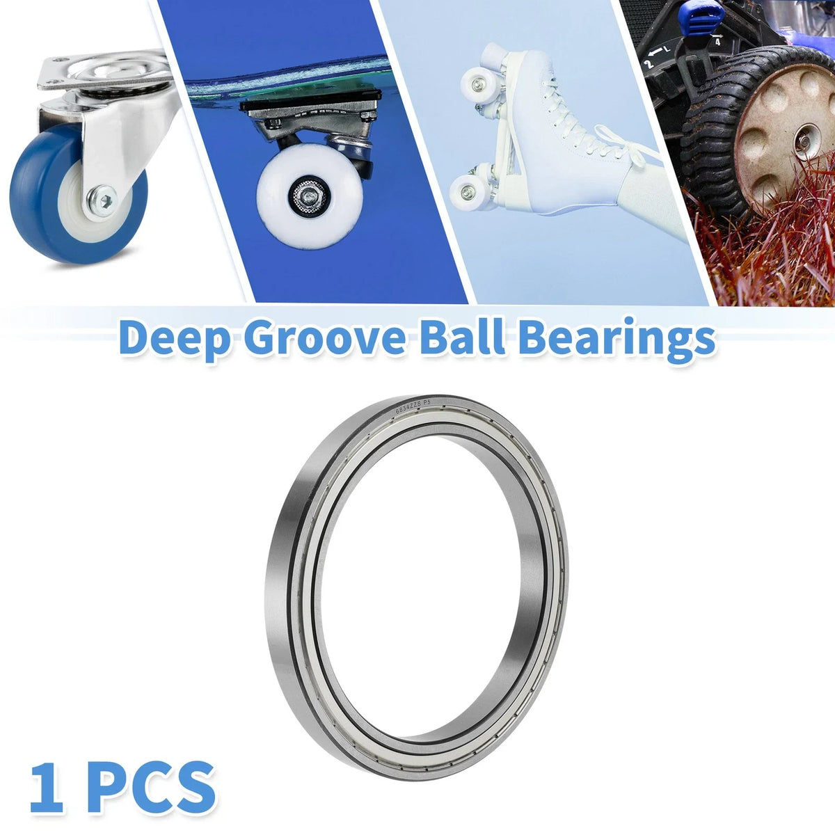 Deep Groove Ball Bearing 6834ZZS for Scooter Skateboard (P5)