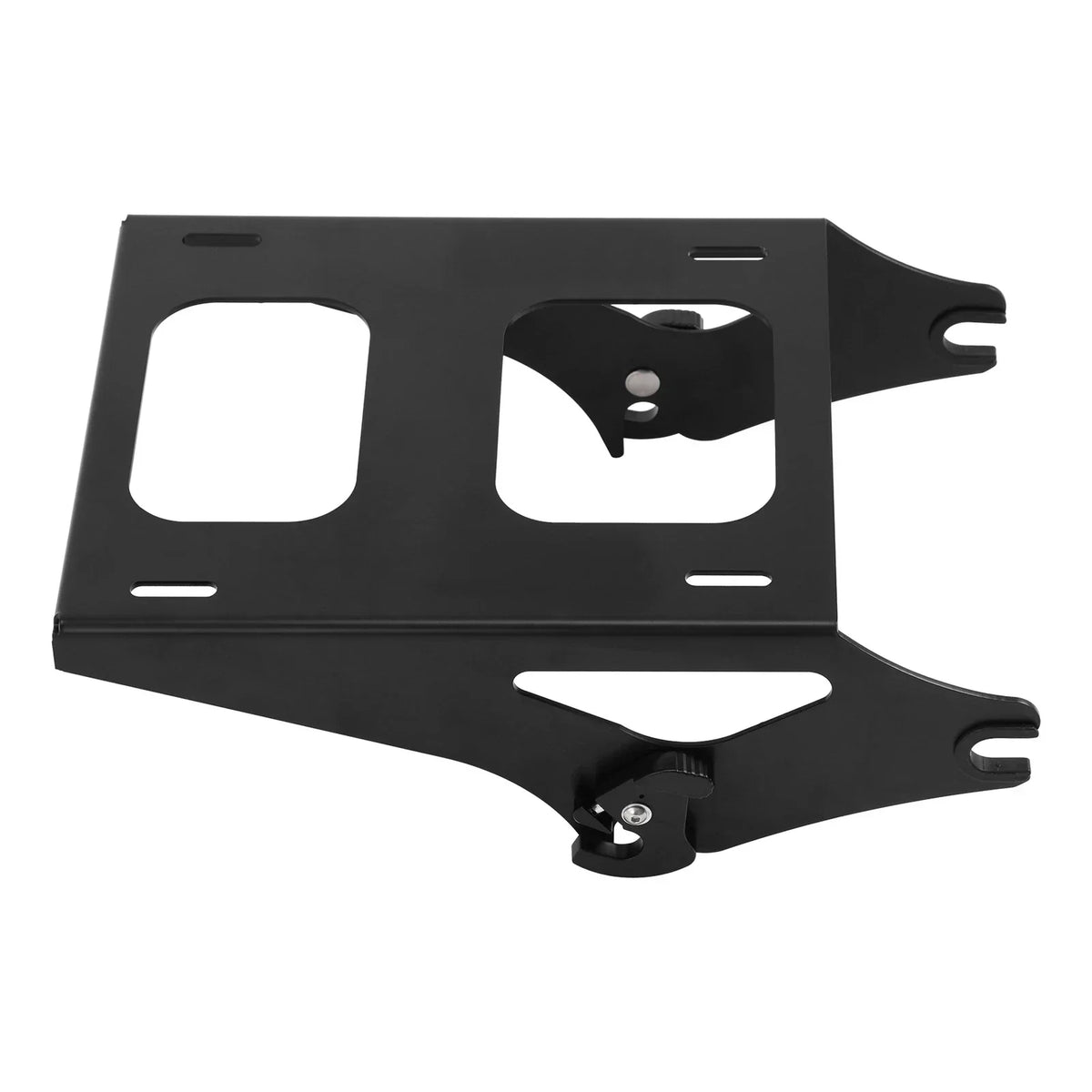 Two Up Mount Black Luggage Rack for Harley Touring 2014-2025