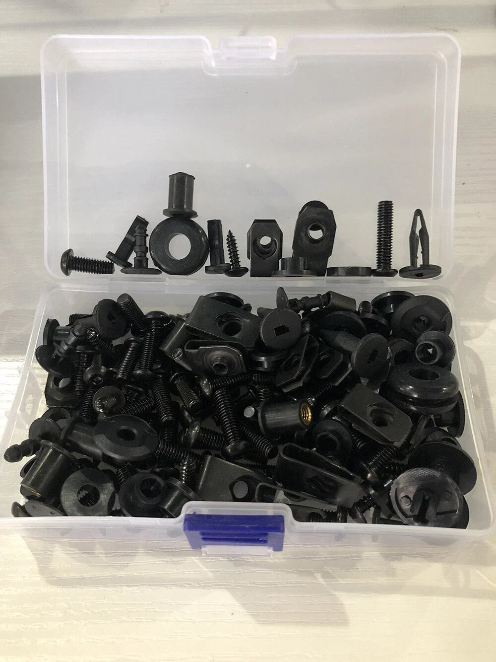 Fairing Kit and Bolts in Glossy Black ABS for Kawasaki Ninja 400 (2018–2023)