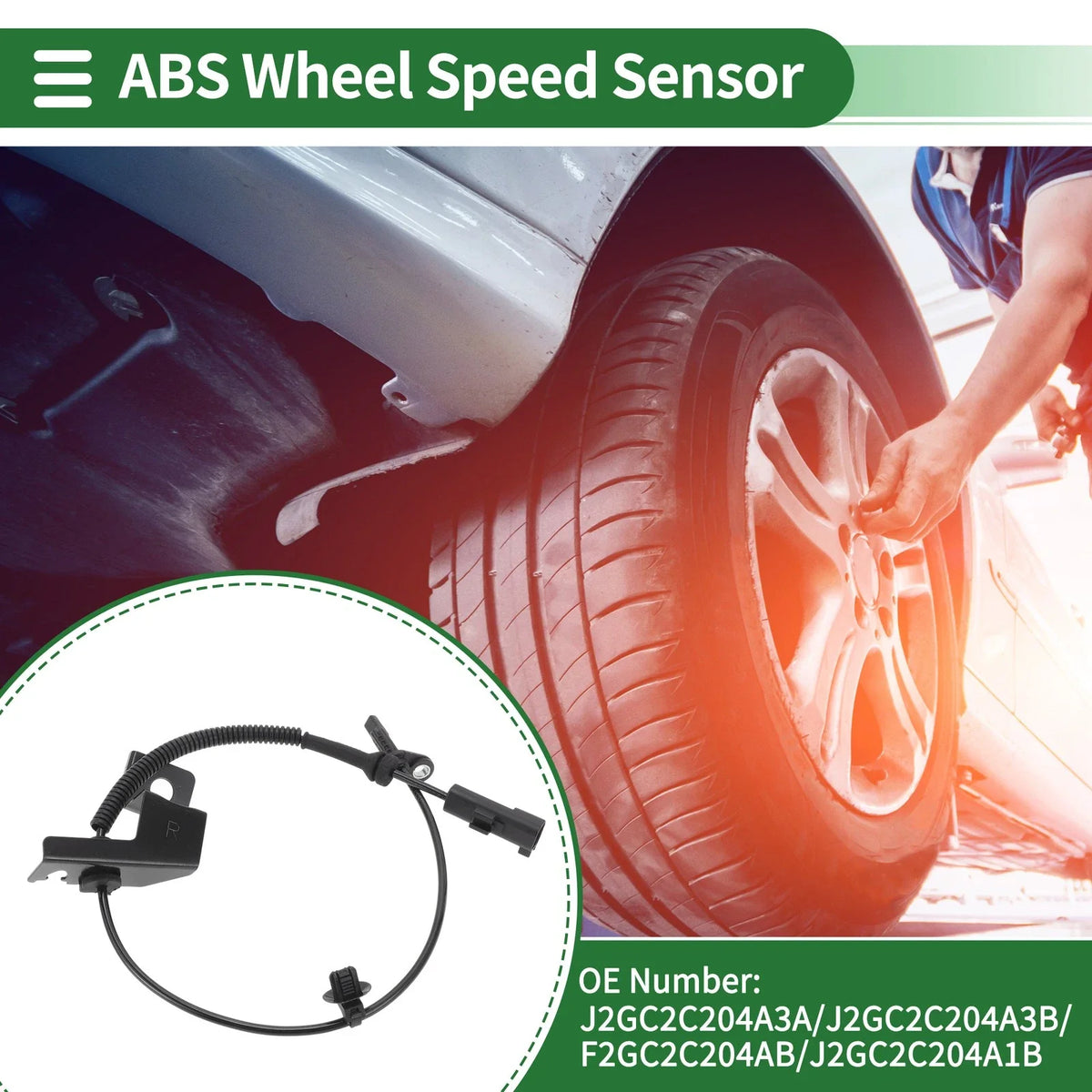 ABS Wheel Speed Sensor for Ford Edge (2007–2014) No.J2GC2C204A3A