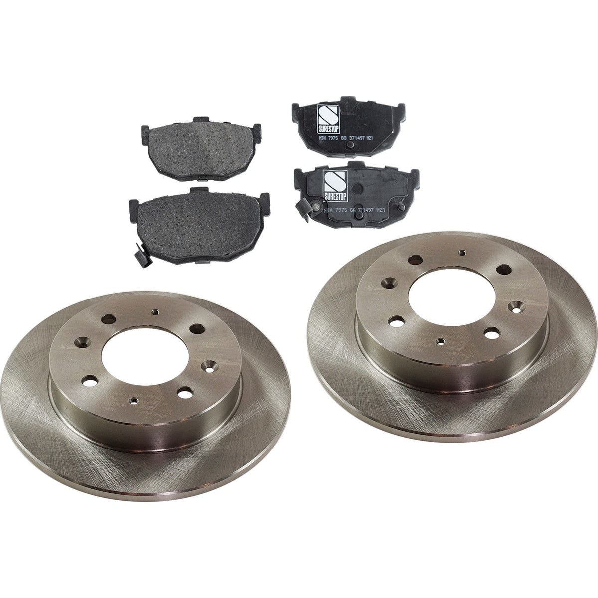 Rear Brake Disc and Pad Set for Kia Spectra (2004–2009)