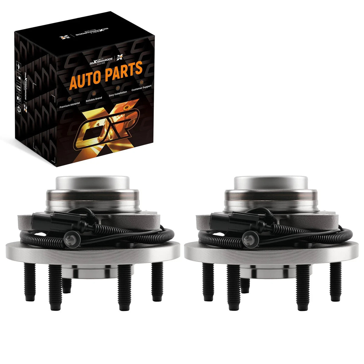 Pair Front Wheel Hub Assembly for Ford F-150 (2011–2014) 2WD