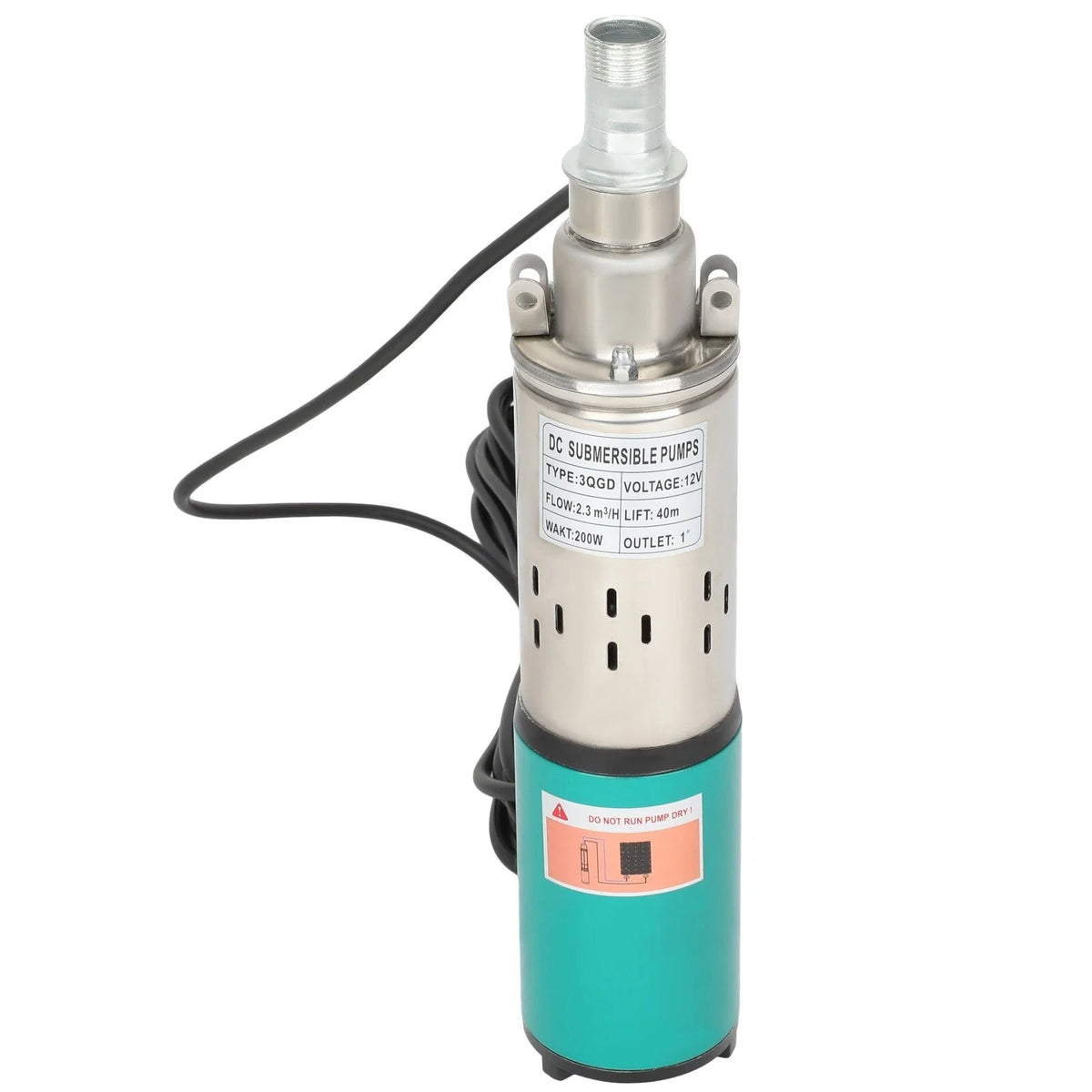 12v Solar Submersible Water Pump for Deep Well (1 Year Warranty)