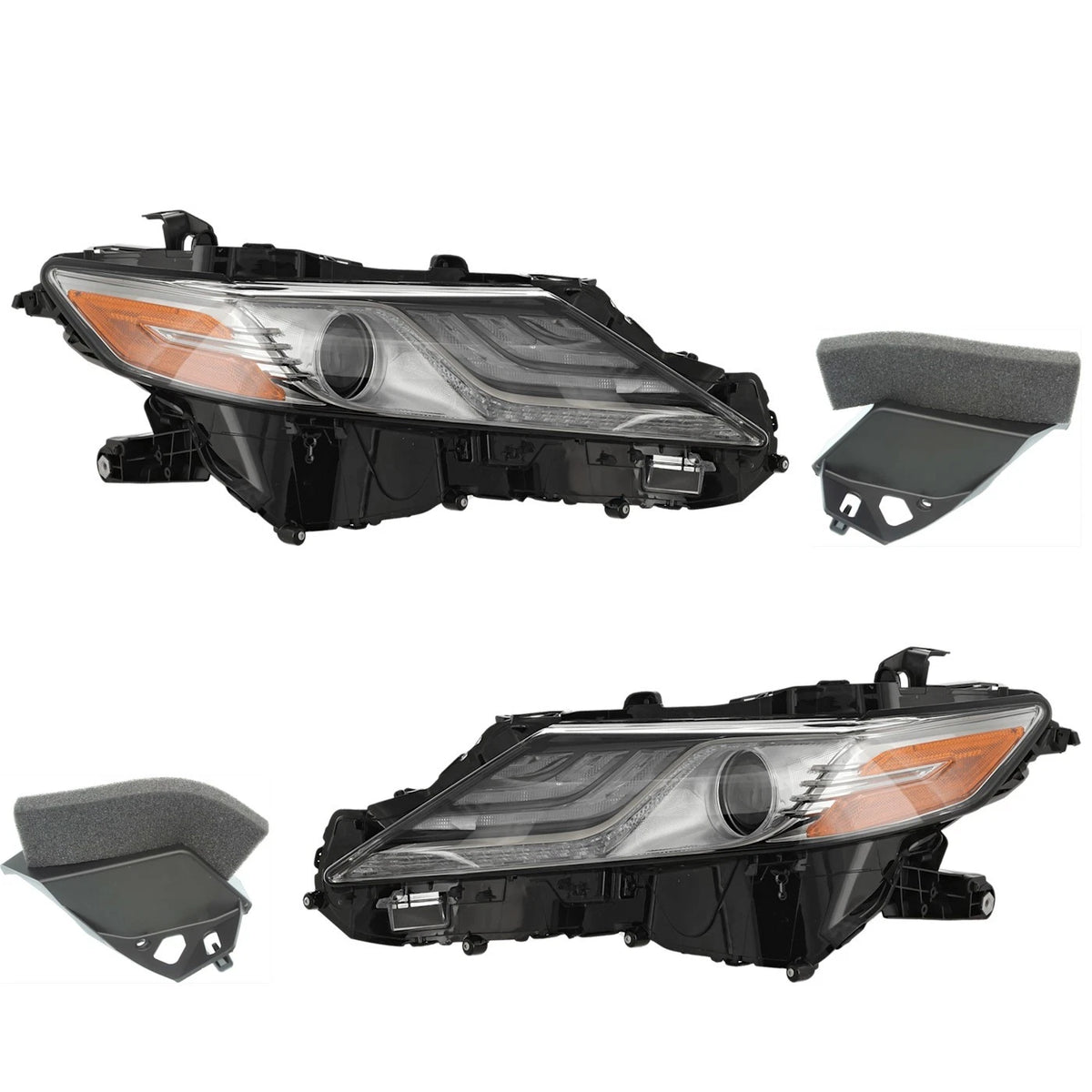 Headlight Set for Toyota Camry (2019) - Driver & Passenger Side