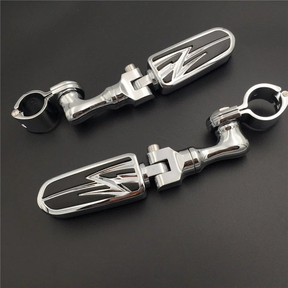 1-1/2" Adjustable Chrome FootPeg for Suzuki and Triumph Rocket