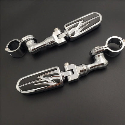 1-1/2" Adjustable Chrome FootPeg for Suzuki and Triumph Rocket