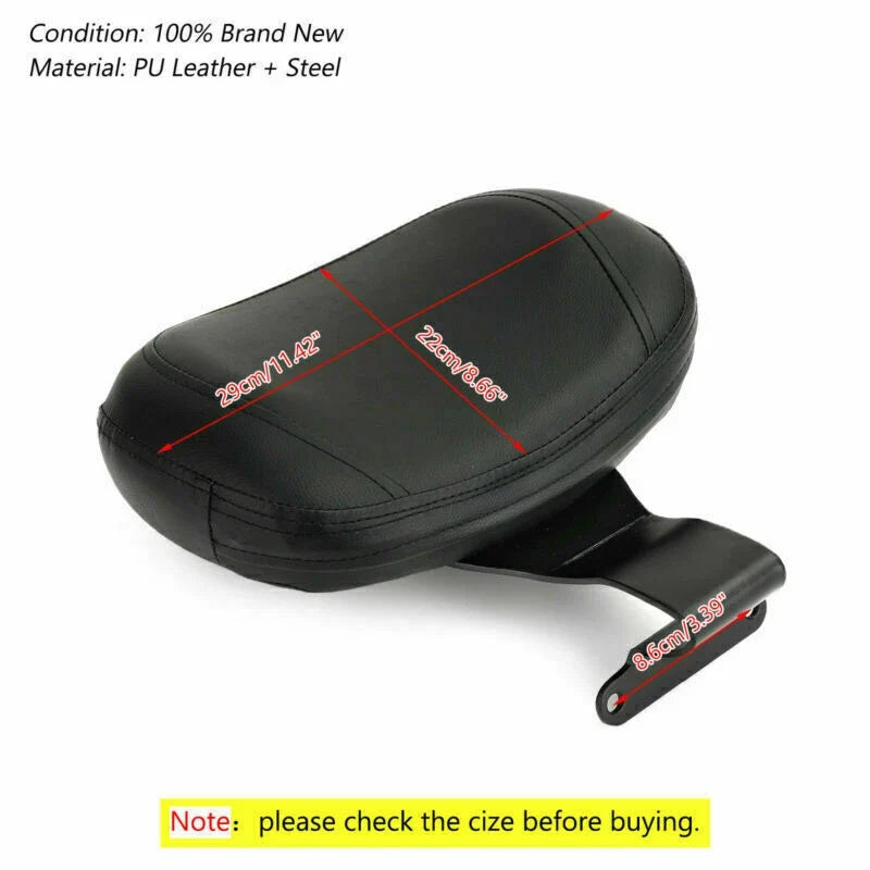 Driver Backrest Cushion Pad for Yamaha V Star 1100 XVS 1100 Drag Star (1999–2018)