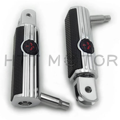 Defiance Skull Footpegs for Harley FXBB FXBR FXBRS FXLR 2018–Present