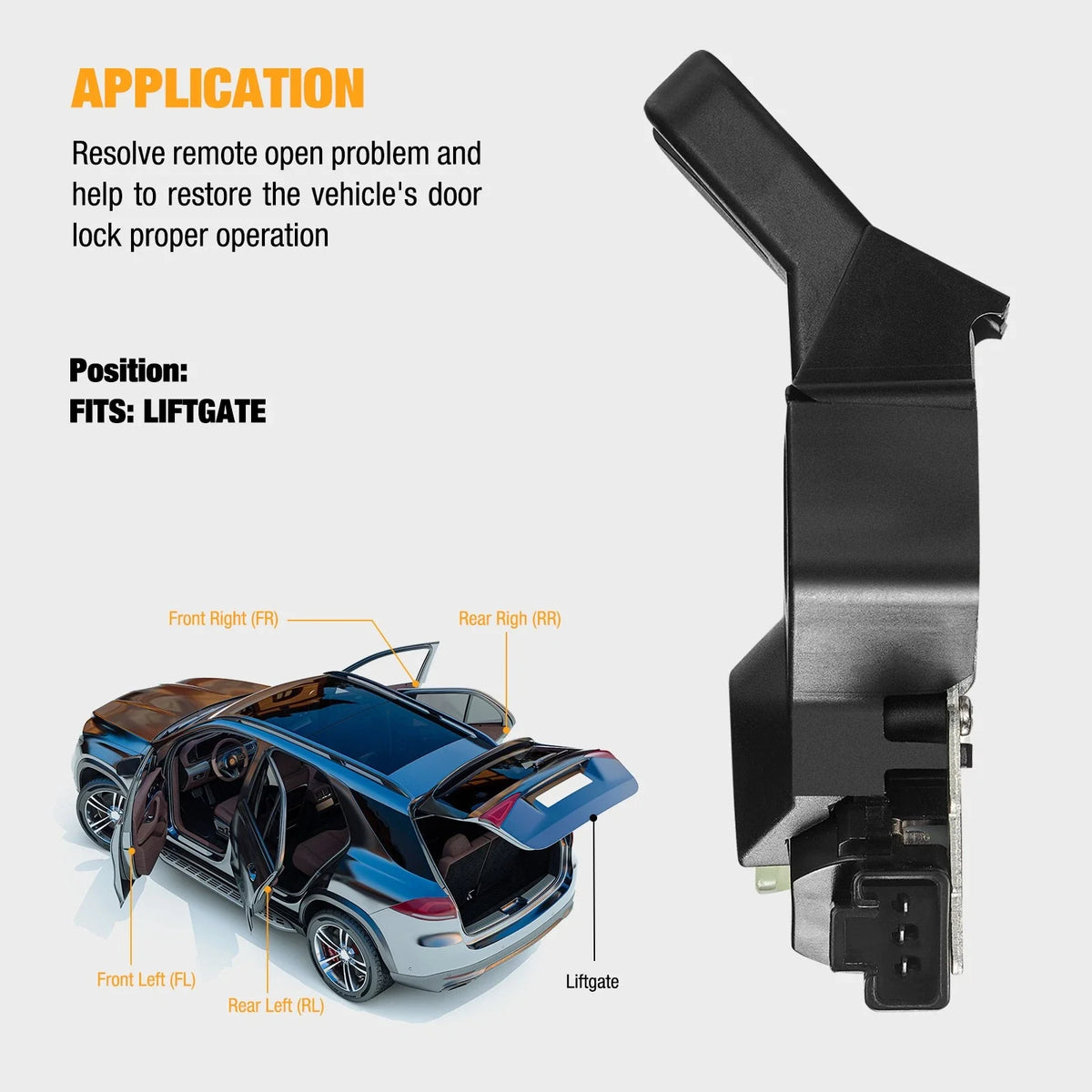 Latch Lock for Tailgate of Toyota Corolla Sedan 2015-2019