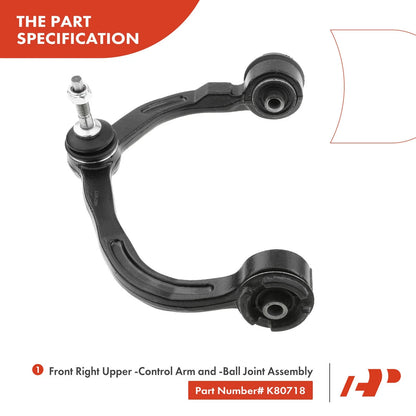 12x Sway Bar Link, Ball Joint & Front Control Arm for Ford Expedition