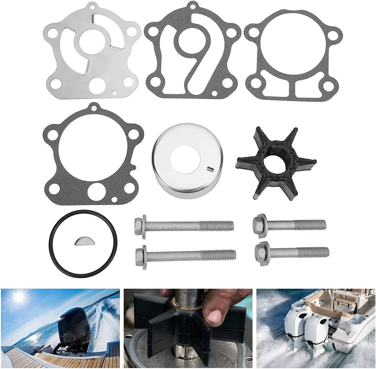 Water Pump Repair Kit for Yamaha Outboard Motor (692-W0078-A0-00, 688-W0078-00)