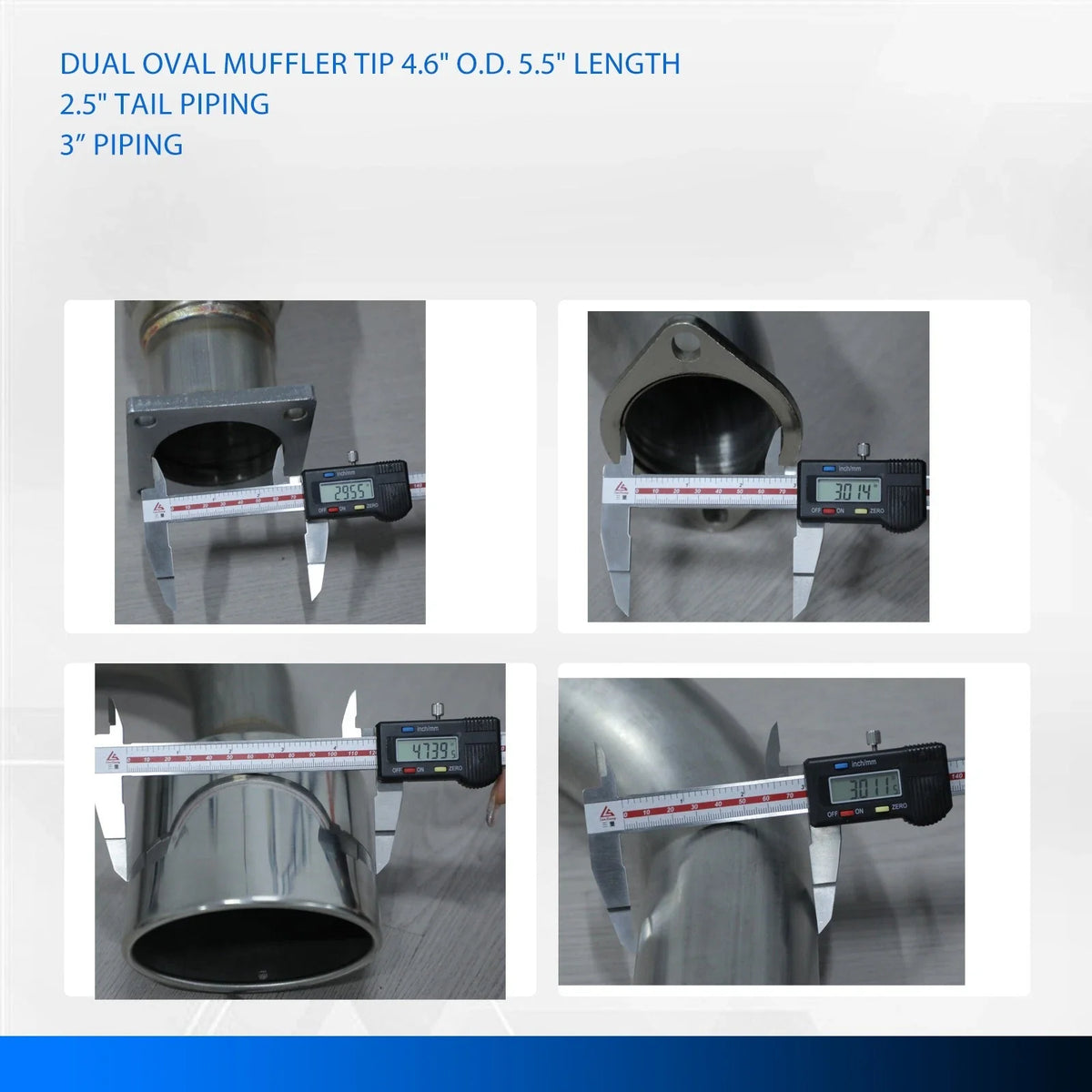 Catback Exhaust System for Dodge Neon SRT-4 (2003–2005) Dual Oval Tip