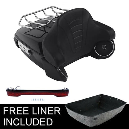 Rack Tail Light Speakers Trunk Pad for Harley Touring 2014–2026