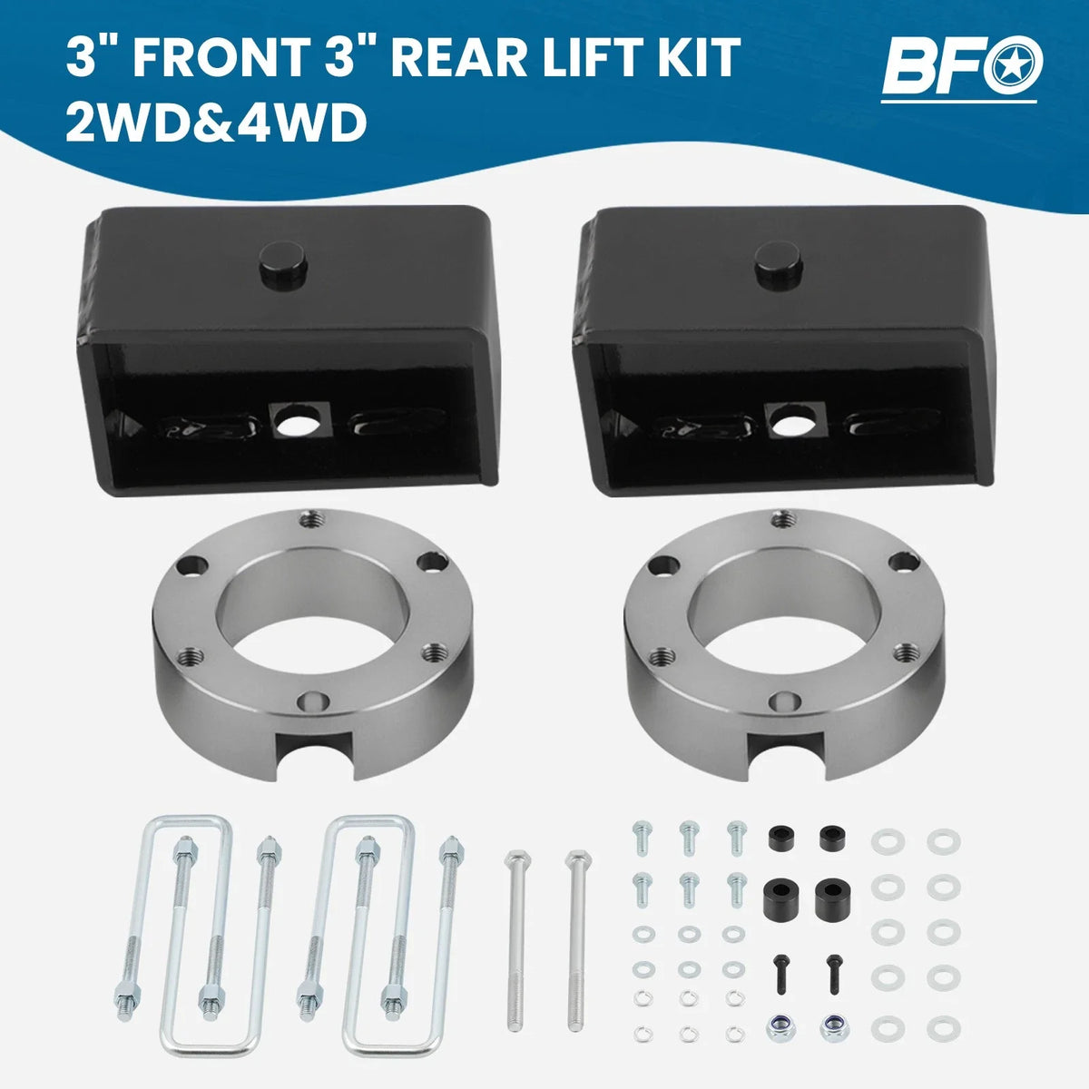 3-Inch Lift Kit for Toyota Tacoma 2WD 4WD (1995–2004) Differential Drop