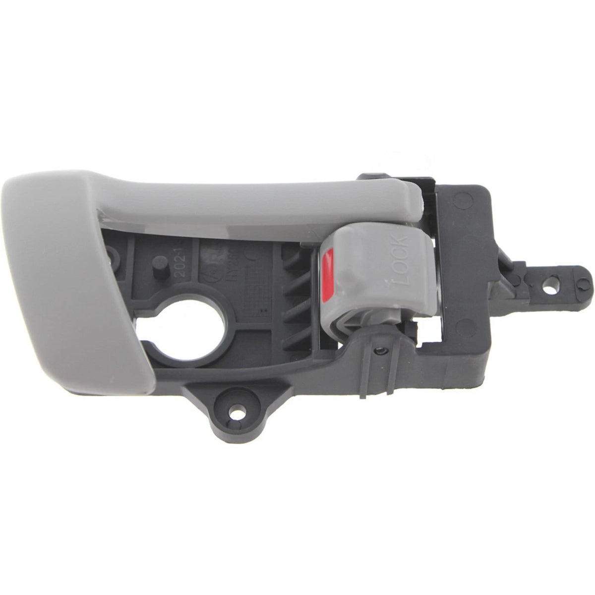 Set of 2 Interior Door Handles for Hyundai Santa Fe (2007–2012) Gray Plastic