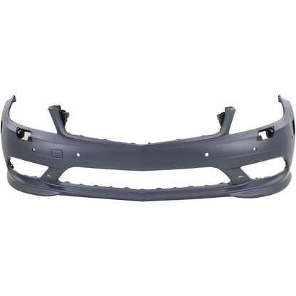 Front Bumper Cover for Mercedes-Benz C300 (2008–2011) w/ AMG, DRL, Parktronic