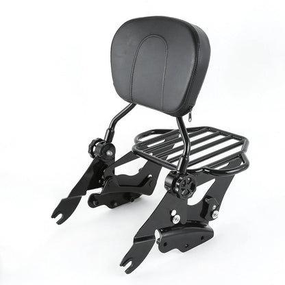Sissy Bar Luggage Rack & Docking for Harley Models 2009-2013