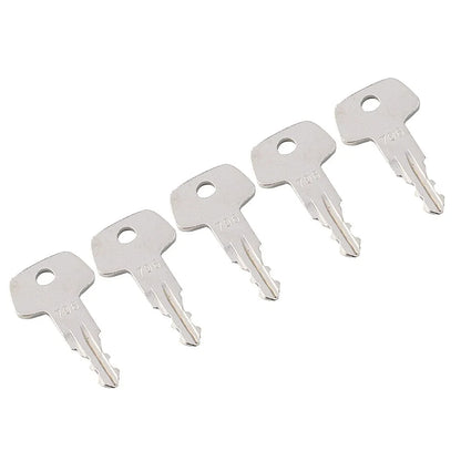 5PCS Key 706 for Fuel Cap on Liebherr Heavy Equipment Model J2