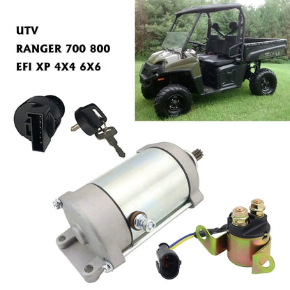 Starter with Key Switch & Relay for 2006-2008 Polaris Ranger 700 XP