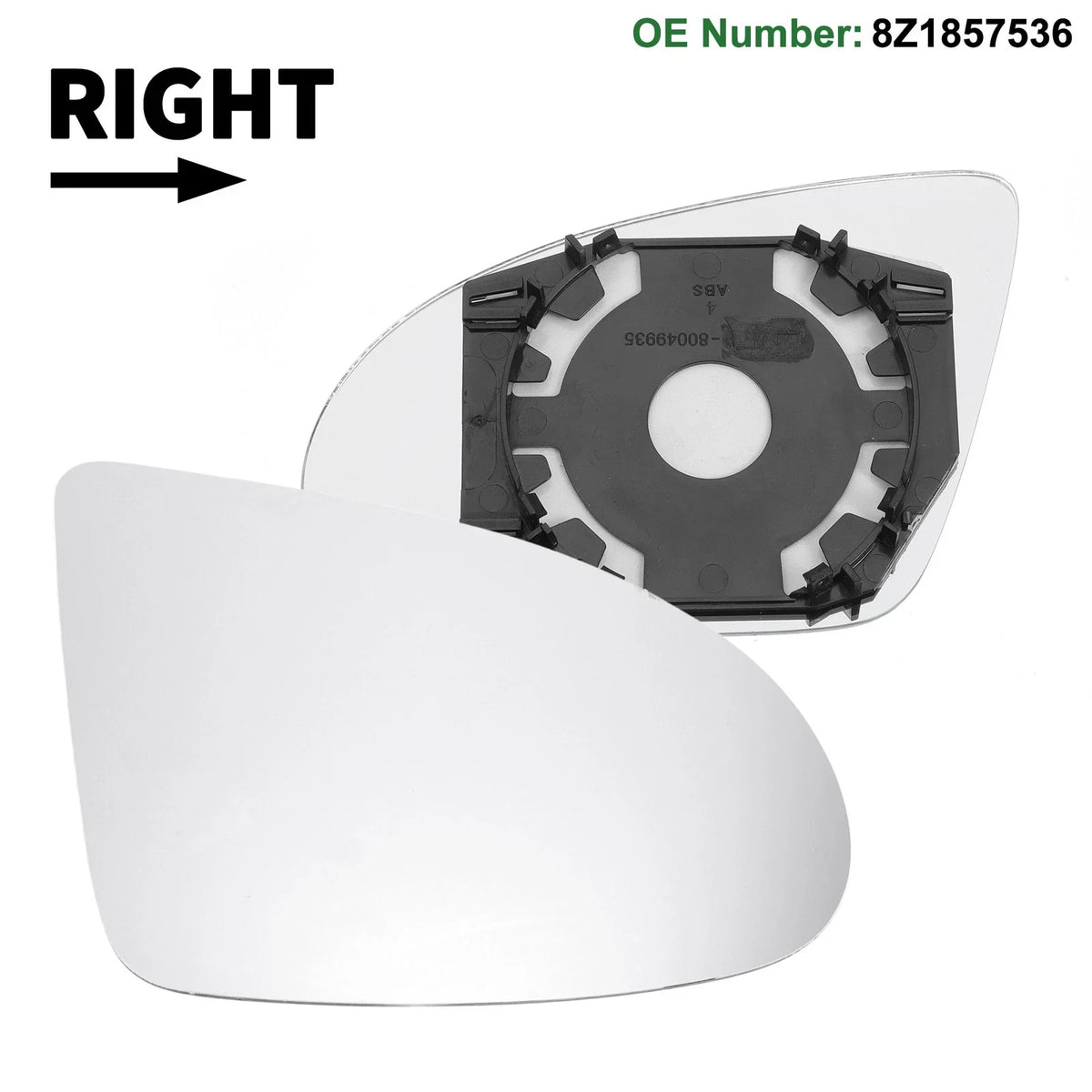 Right Side Mirror Glass Replacement for Audi A2 (2000–2005)