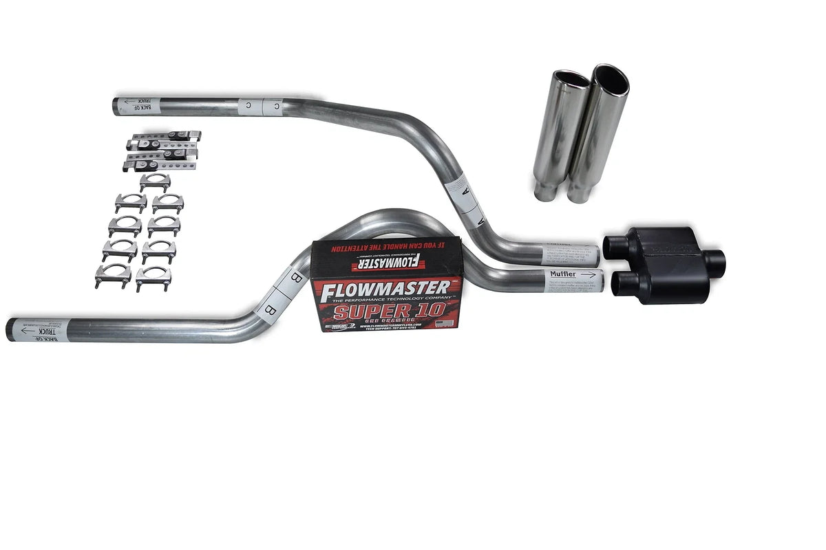 Dual Exhaust System for Dakota (1987–1996) - Flowmaster Super 10, Clamp-On