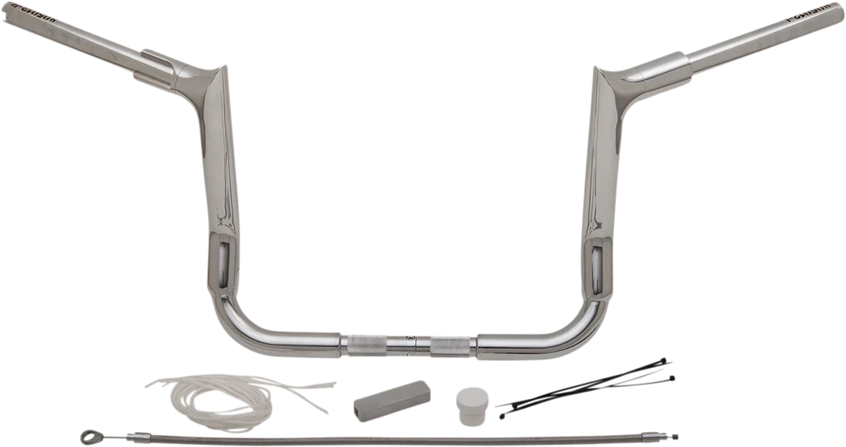 1-1/2" EZ Install Pointed Top Handlebar Kit for Harley (2014–2023) - Chrome