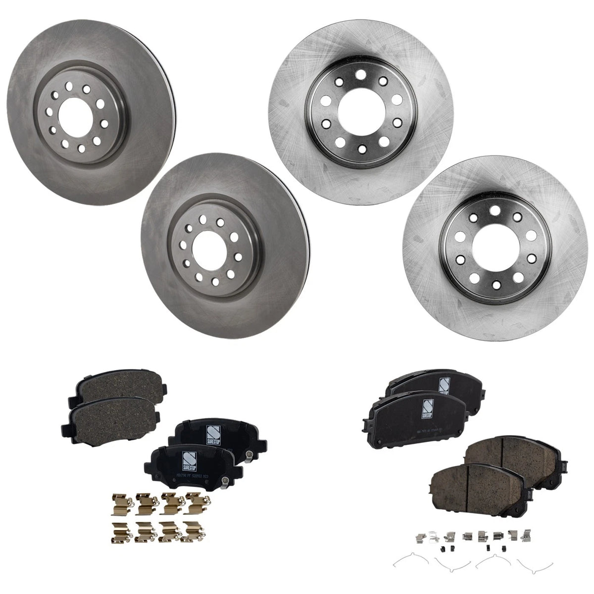 Brake Disc Rotors and Pads Kit for Jeep Cherokee (2016–2022)