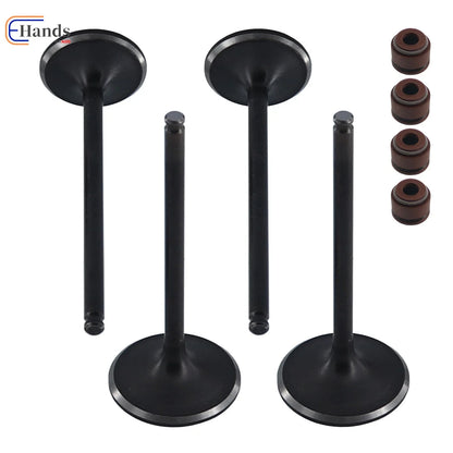 Exhaust and Intake Valves Set with Seals for Kawasaki KX250F 2004-2016