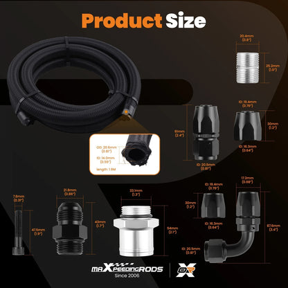 Oil Filter Adapter Kit for Ford F-Series 4.6L 5.4L Modular V8 (1995–2010)