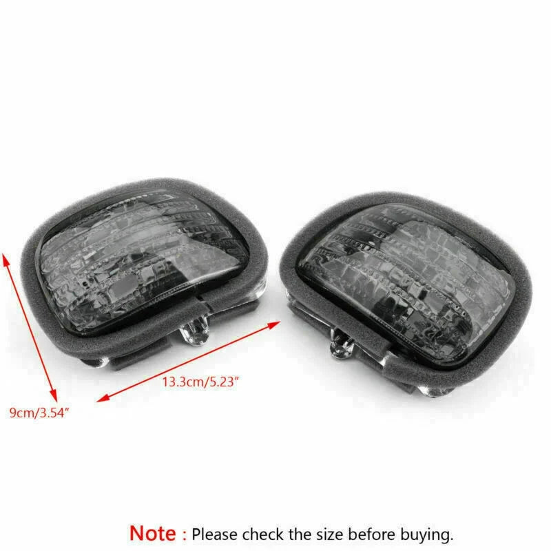Front Turn Signal Lens for Honda GL1800 Goldwing (2001–2017) Smoke T9