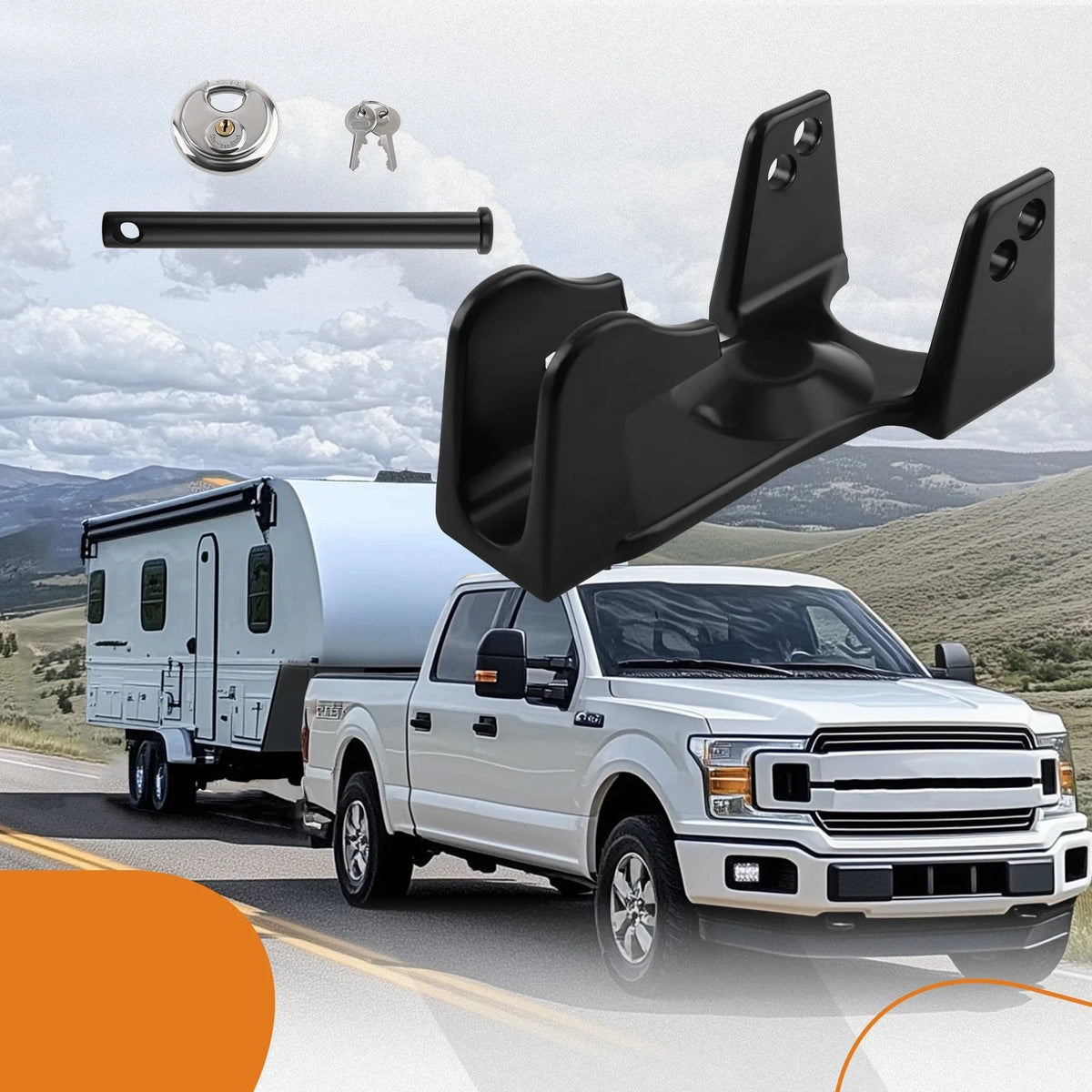 Gooseneck Lock for Heavy Trailers and RVs (2010–2023)