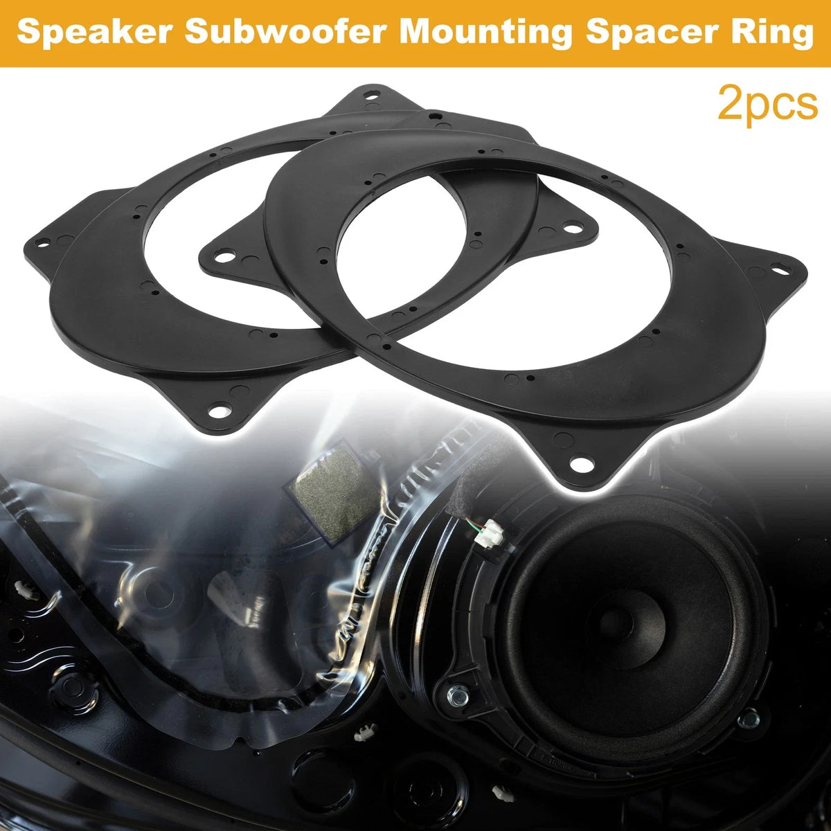 2X Speaker Spacer Ring Adapter for Toyota Corolla (2007–2018)