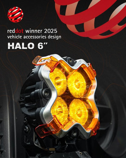 NOVSIGHT 2X 6" LED Work Light Pods for Off Road Truck SUV