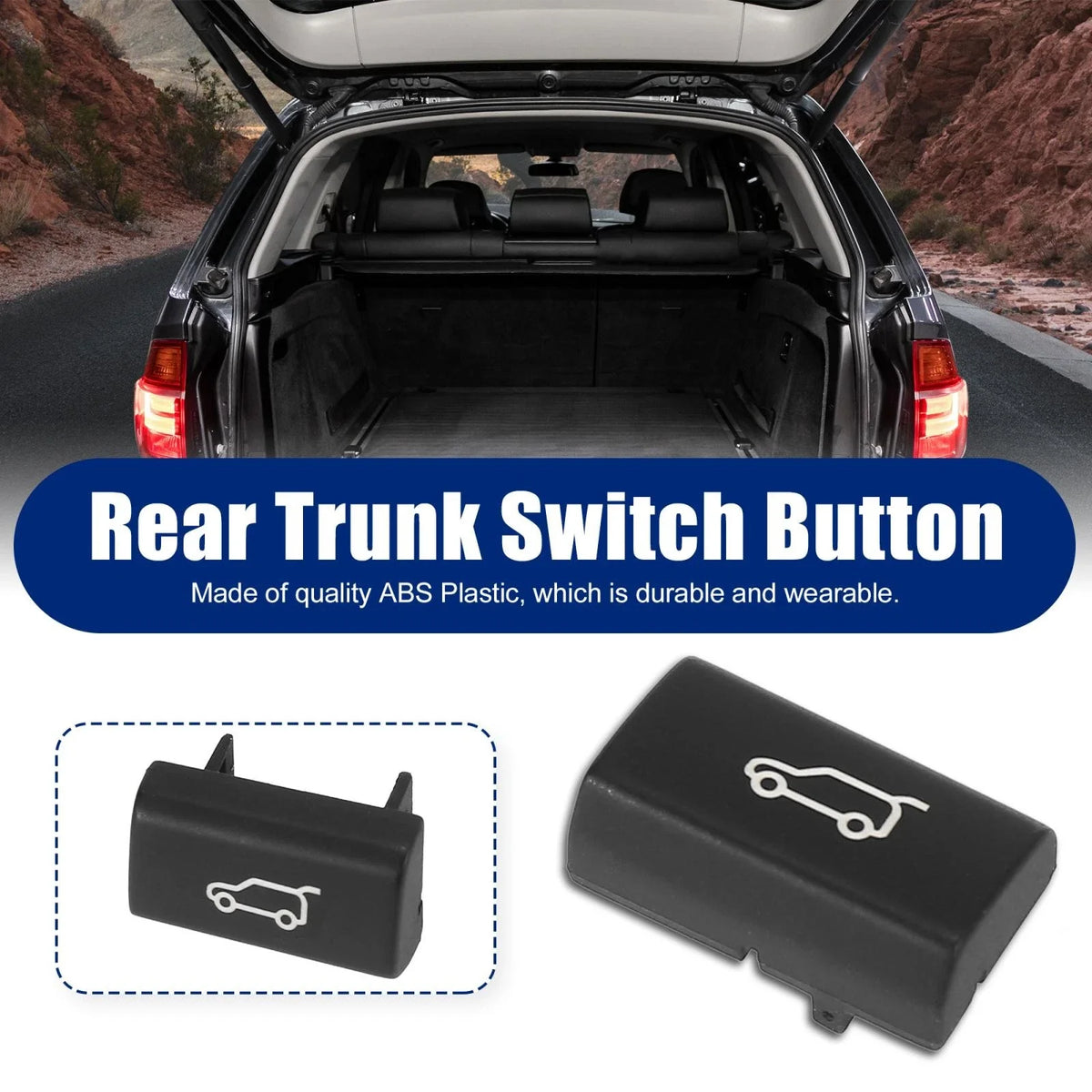 Tailgate Rear Trunk Switch Button Cover for BMW X5 E70 (2006–2013), X6 E71 (2008–2015)