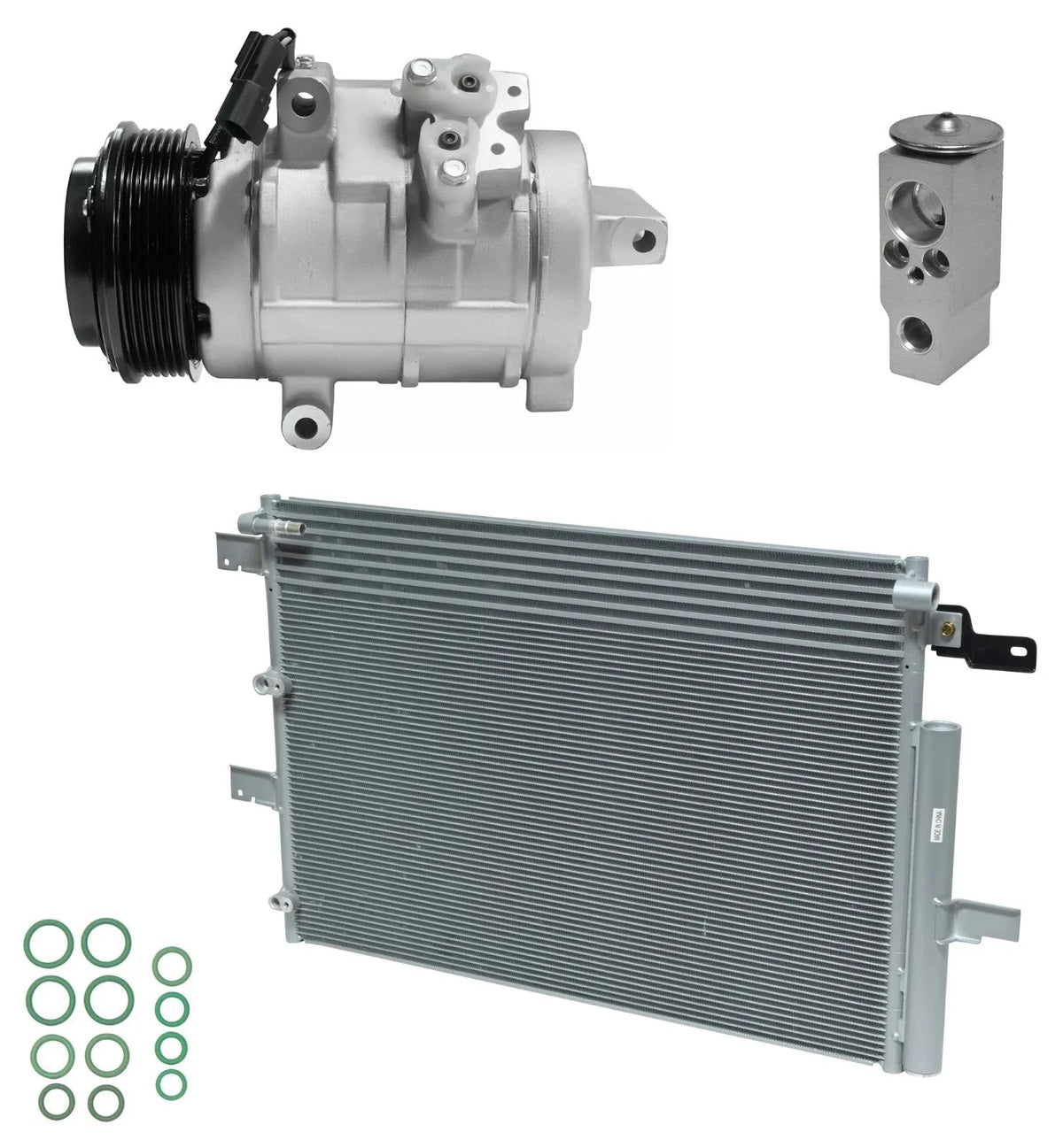 A/C Compressor Kit With Condenser for Ford Edge 3.5L 3.7L (2013–2018)