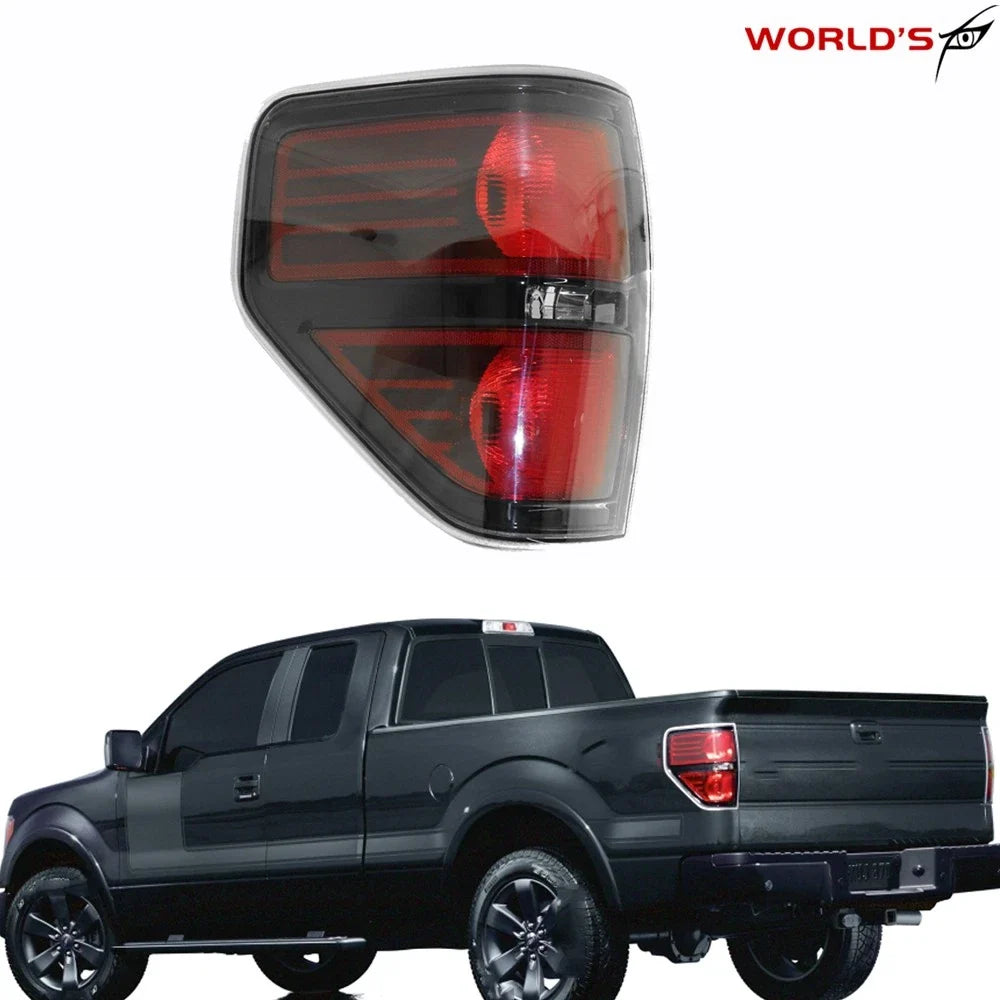 Tail Light Brake Lamp for Ford F-150 (2009–2014) Rear Left Black Frame