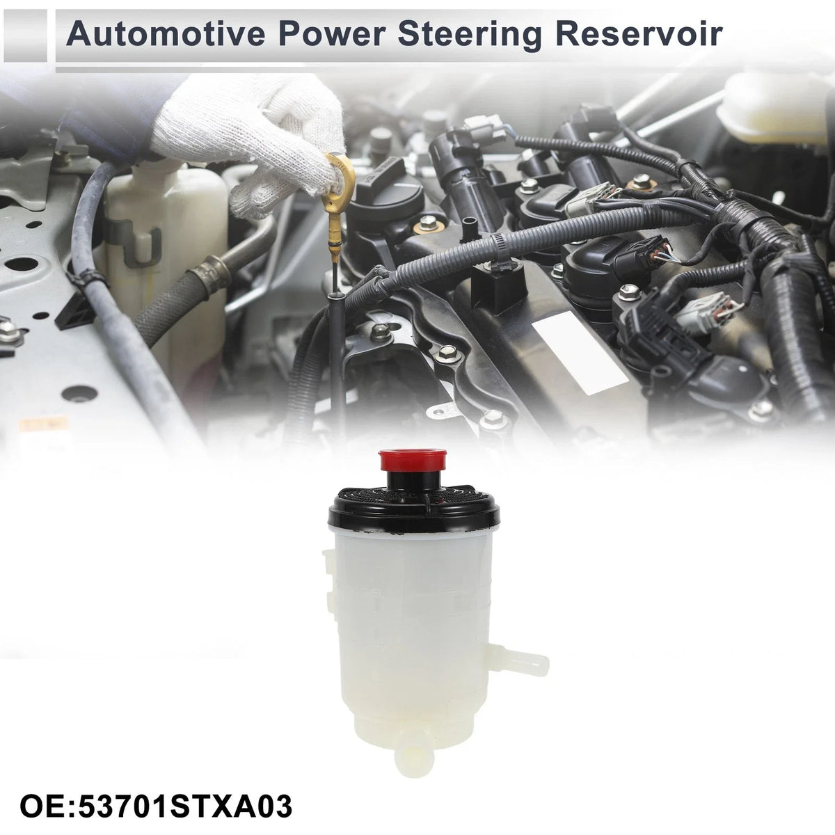 Power Steering Reservoir for Honda Acura MDX (2007–2013) No. 53701STXA03