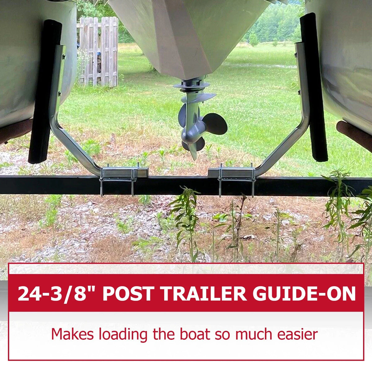 Bunk Board Guide (24.4") for Sailboats on Pontoon Trailers