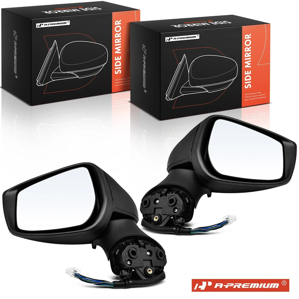 Power Mirrors with Manual Fold & Blind Spot for Nissan Versa (2020–2022)