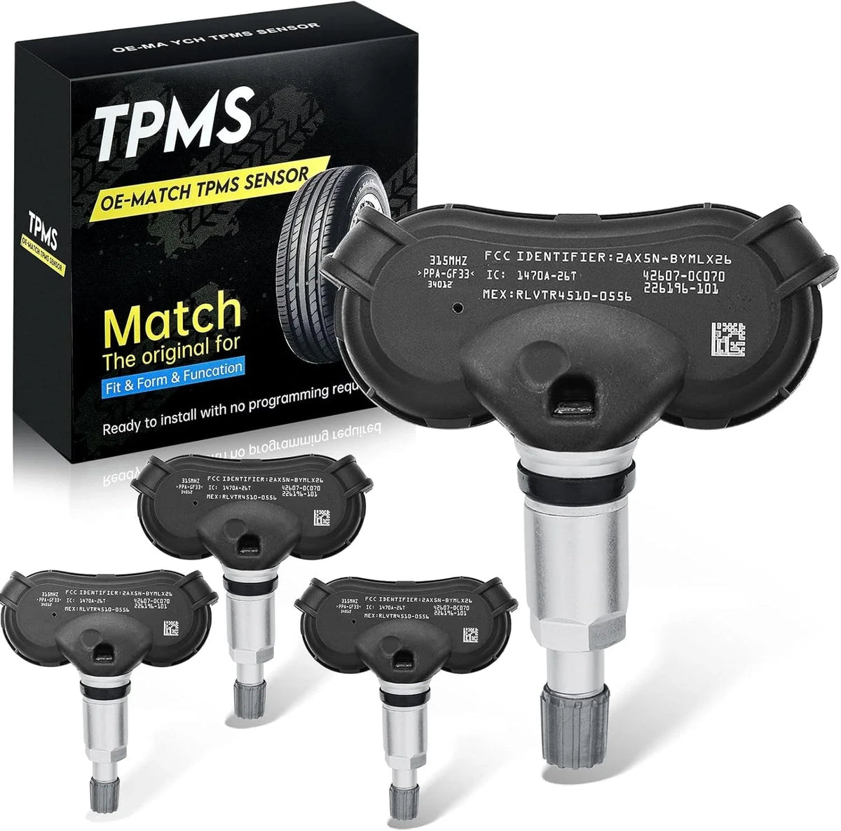 4Pcs TPMS Tire Pressure Sensor for Toyota Tundra Sequoia (2014–2024)