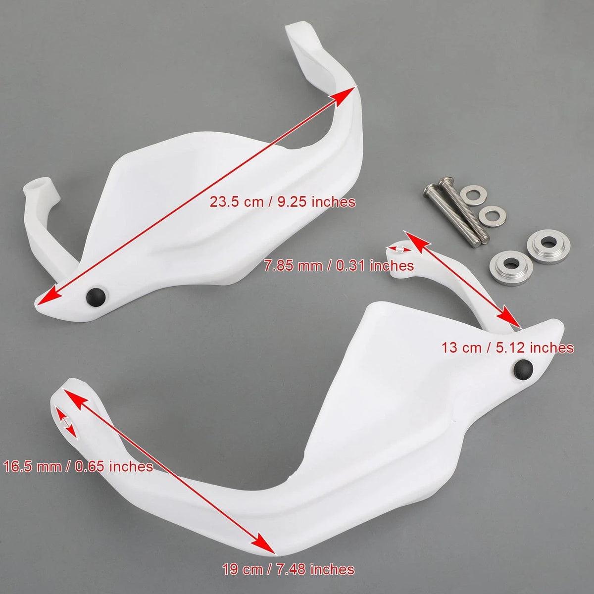 Handguard Protector - White for BMW G310GS/G310R (2017–2019)