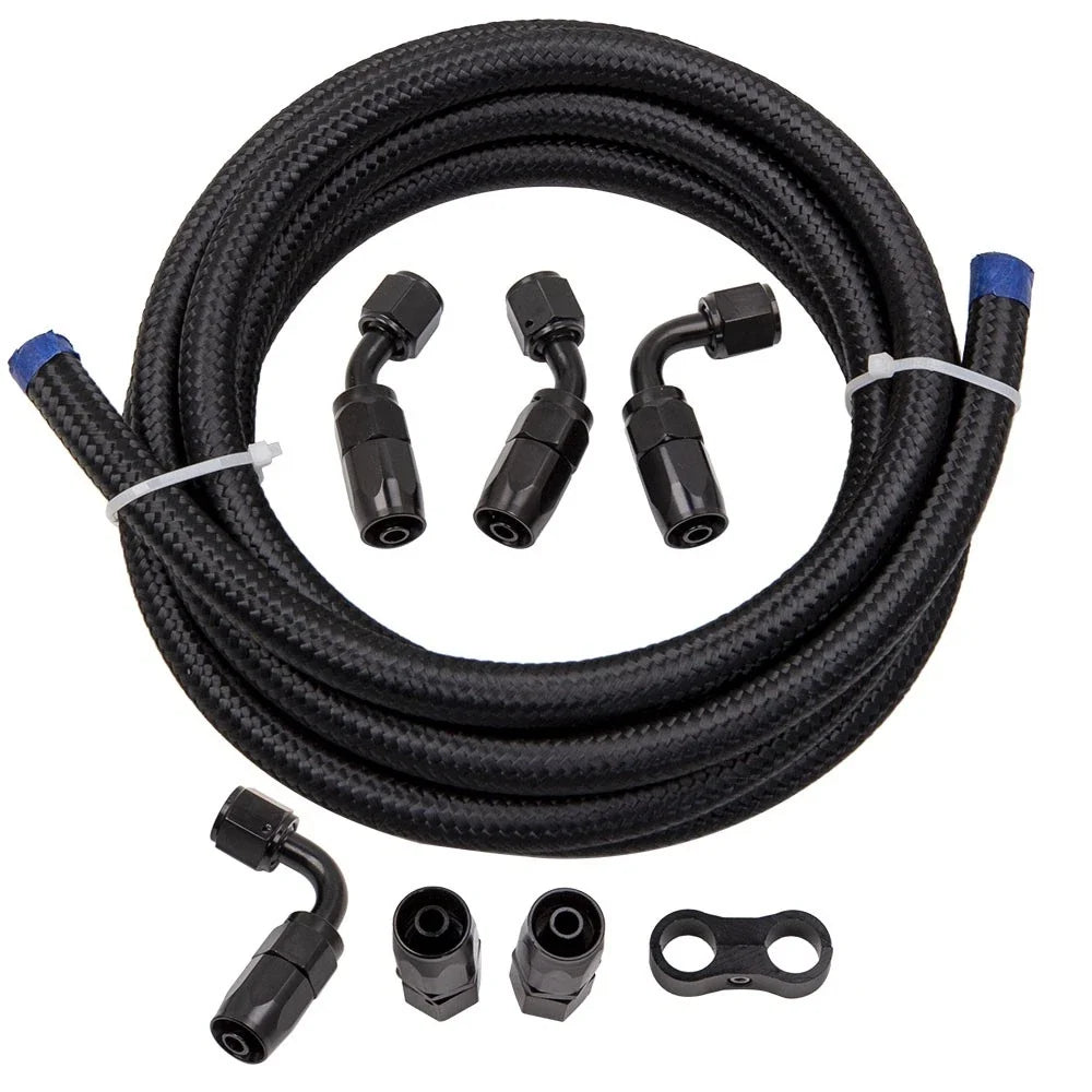 Braided 3/8 Fuel Line 6AN Hose Separator Clamp 500PSI for Universal Applications