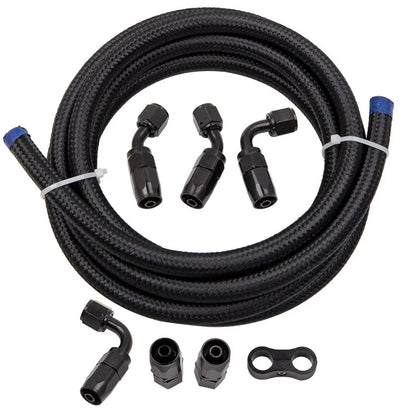 Braided 3/8 Fuel Line 6AN Hose Separator Clamp 500PSI for Universal Applications