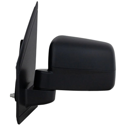 2011-2013 Ford Transit Connect Left Side Mirror - Manual Fold, Black Textured