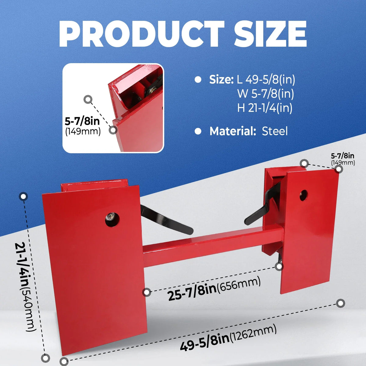 Skid Steer Quick Attach Plate Conversion Adapter for Bobtach (4000LBS)