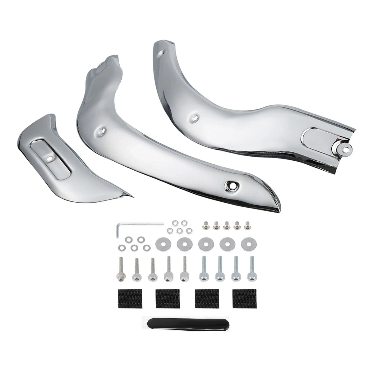 Chrome Trim Kit for Windshield on Harley Road Glide (2004-2013)