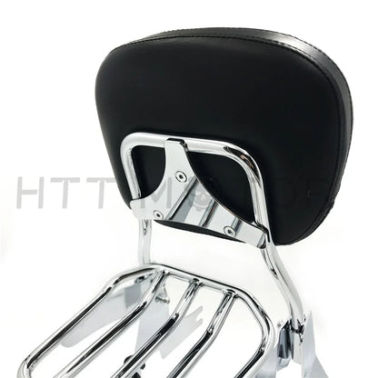 Detachable Sissybar Backrest & Luggage Rack for Harley FXSTS 2006-2017