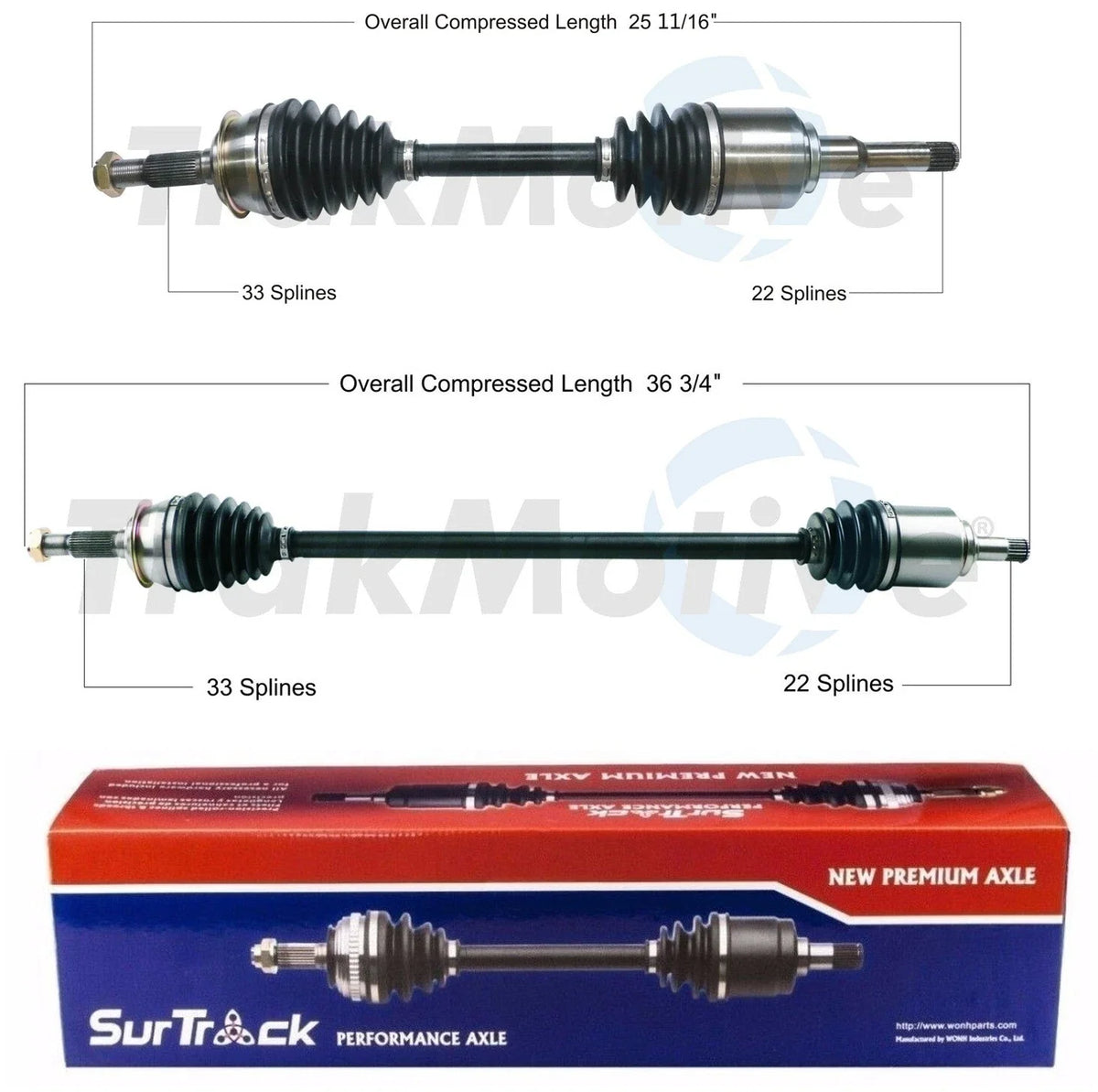 Set of 2 Front AAR CV Axle Shafts for Chevy Cruze (2011–2019)